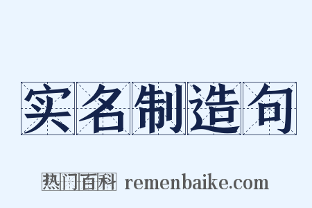 实名制造句是什么意思的图片
